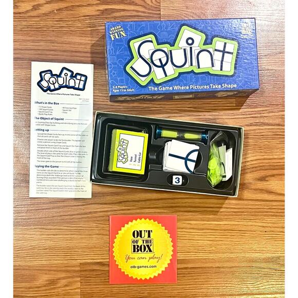 SQuint Board Game The Game where pictures take Shape - Picture 3 of 6